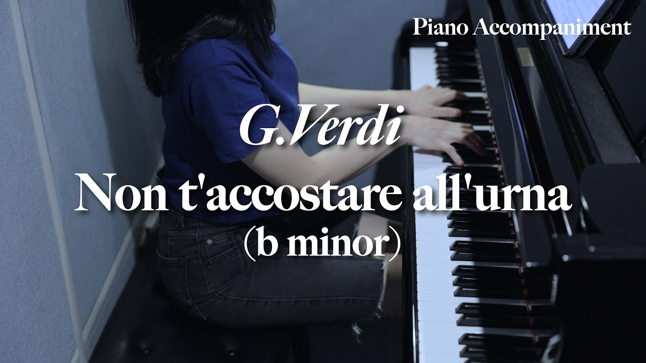 Non t’accostare all’urna (b minor) - G. Verdi / piano accompaniment / 피아노반주 / karaoke / 베르디