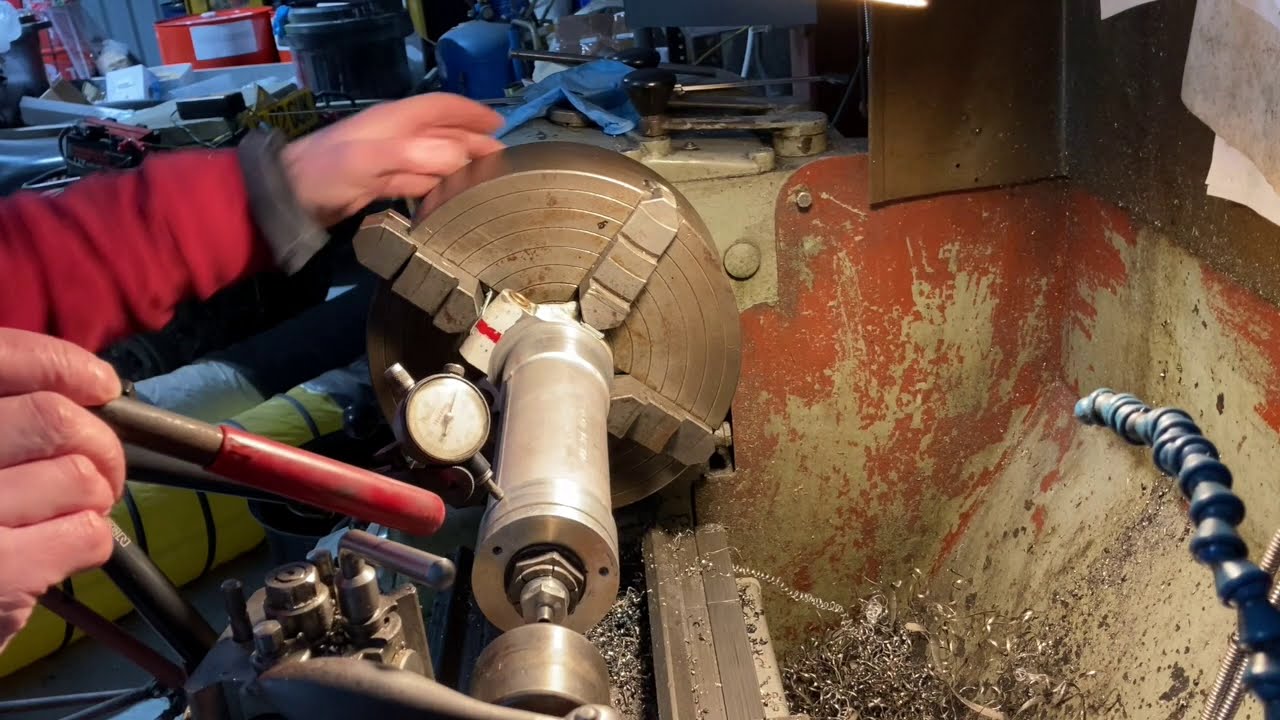 Pressure turning and trepanning in the Colchester student Lathe.