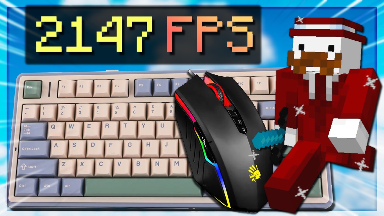5:00 Minutes Of Keyboard + Mouse ASMR Sounds | Hypixel Bedwars
