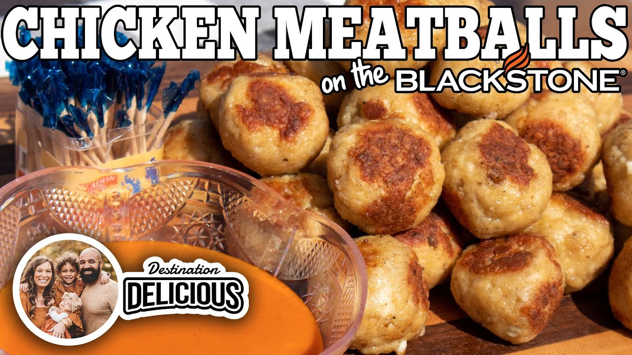 Buffalo Chicken Meatballs | Blackstone Griddle