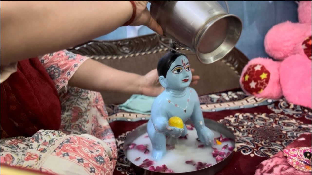#laddugopal ka daily morning Routine || रोज़ करे इस तरह से लड्डू गोपाल की सेवा #morningroutine #yt