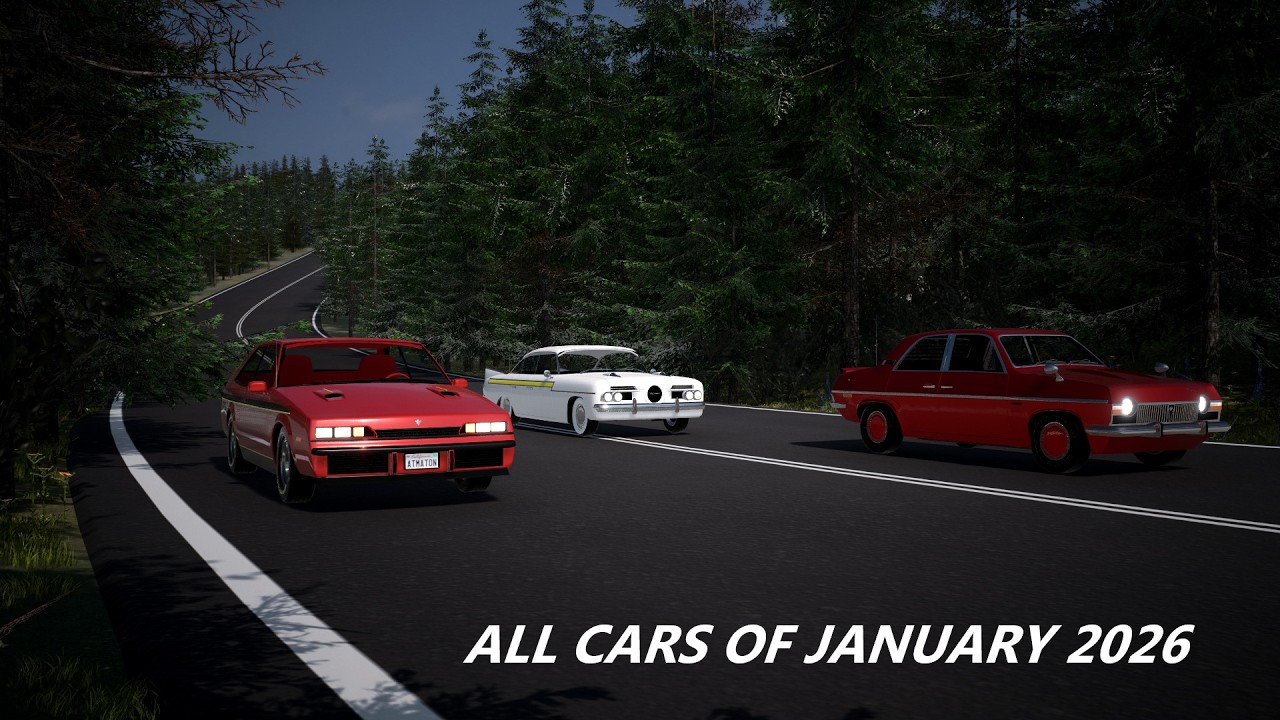 ALL CARS OF JANUARY 2026-Automation&BeamNG