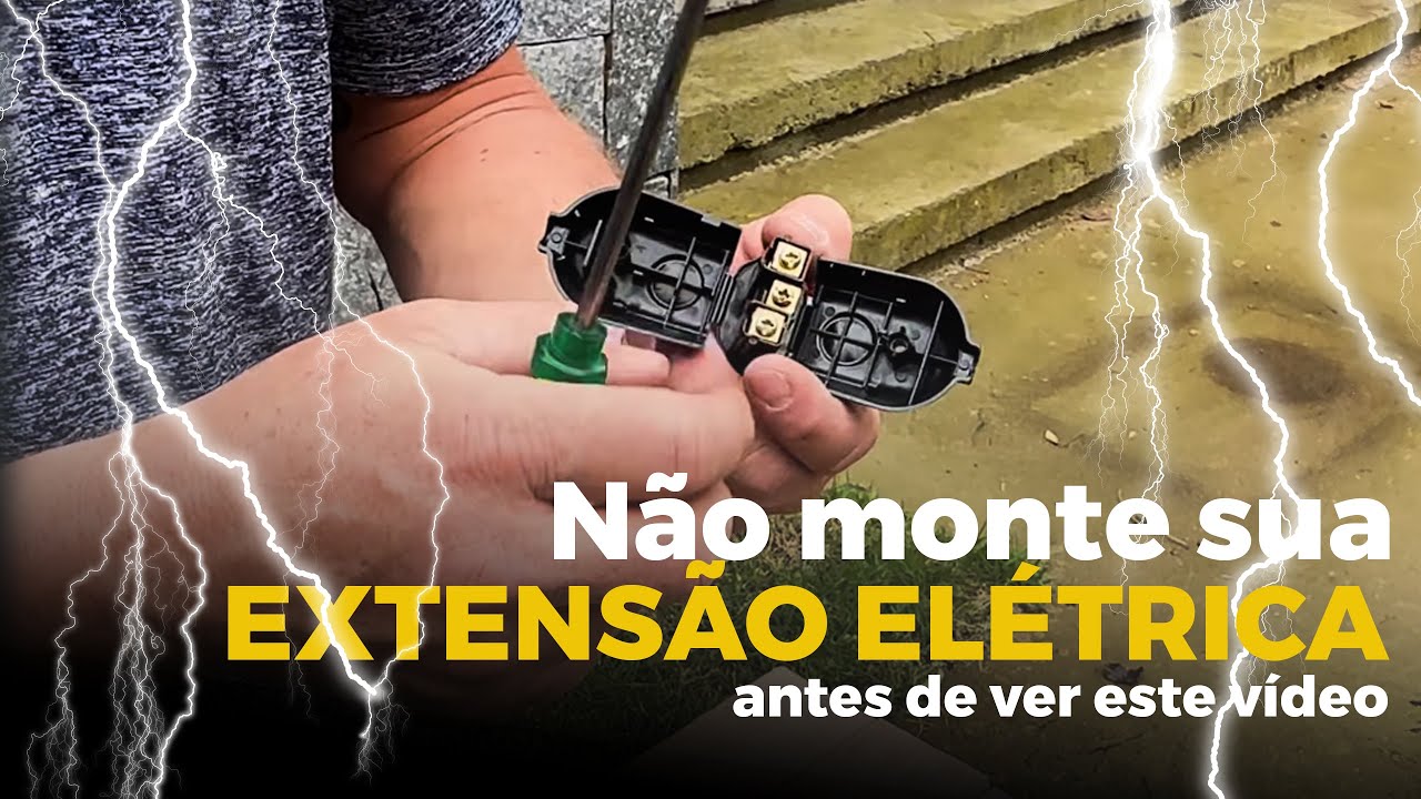 Como fazer extensão elétrica - cabo de EXTENSÃO ELÉTRICA #eletricidade #eletricista