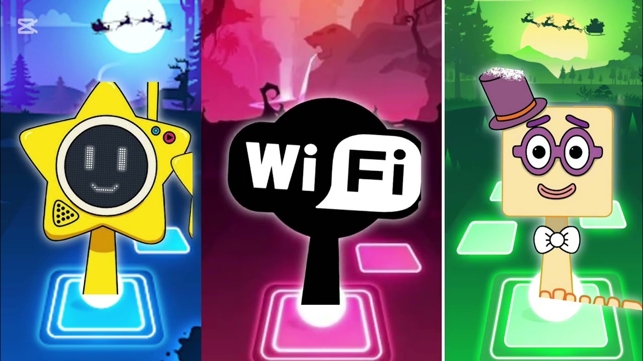 Sprunki OC Glowby vs Wi Fi vs Twenty One from Numberblocks x Coffin Dance