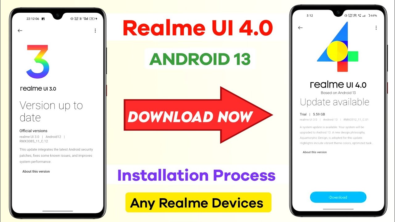 Realme UI 4.0 New Update | How to Install realme UI 4.0 & Android 13 | Follow these Steps Download ⚡