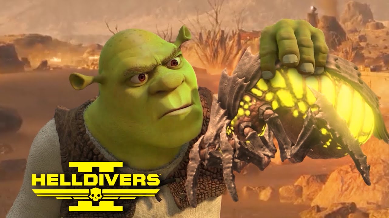 Shrek in Helldivers 2