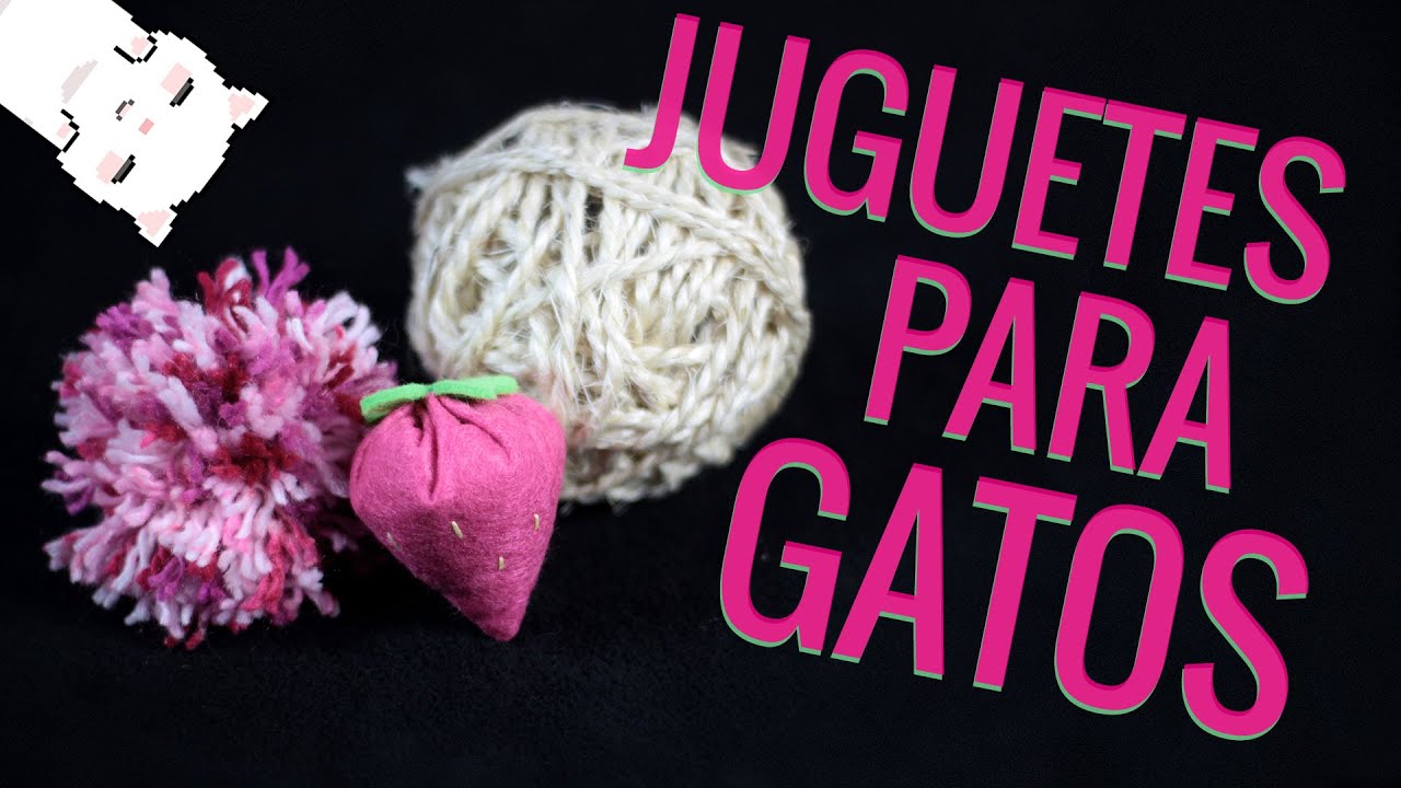 Manualidades faciles de hacer: Juguetes para gatos (Manualidades caseras)