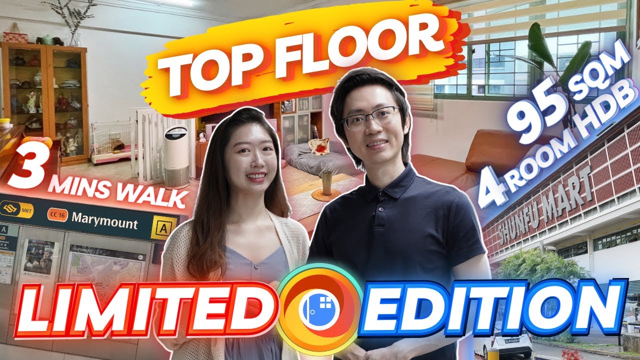 Limited Edition HDB Estate at Marymount MRT! | Top Floor Corner | Singapore HDB | 307 Shunfu Road