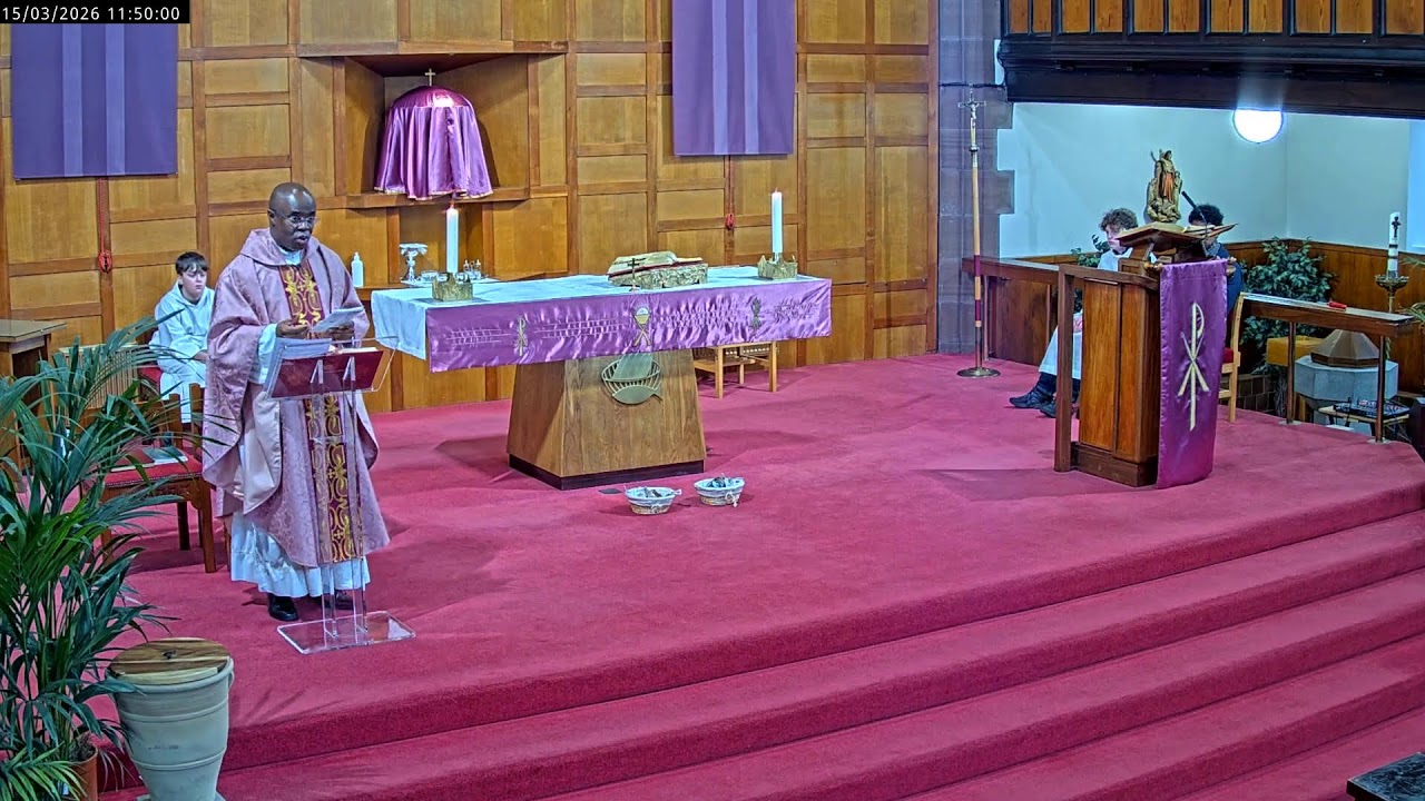 Mass at Saint Helen's, Langside,  15.3.2026, 10:55