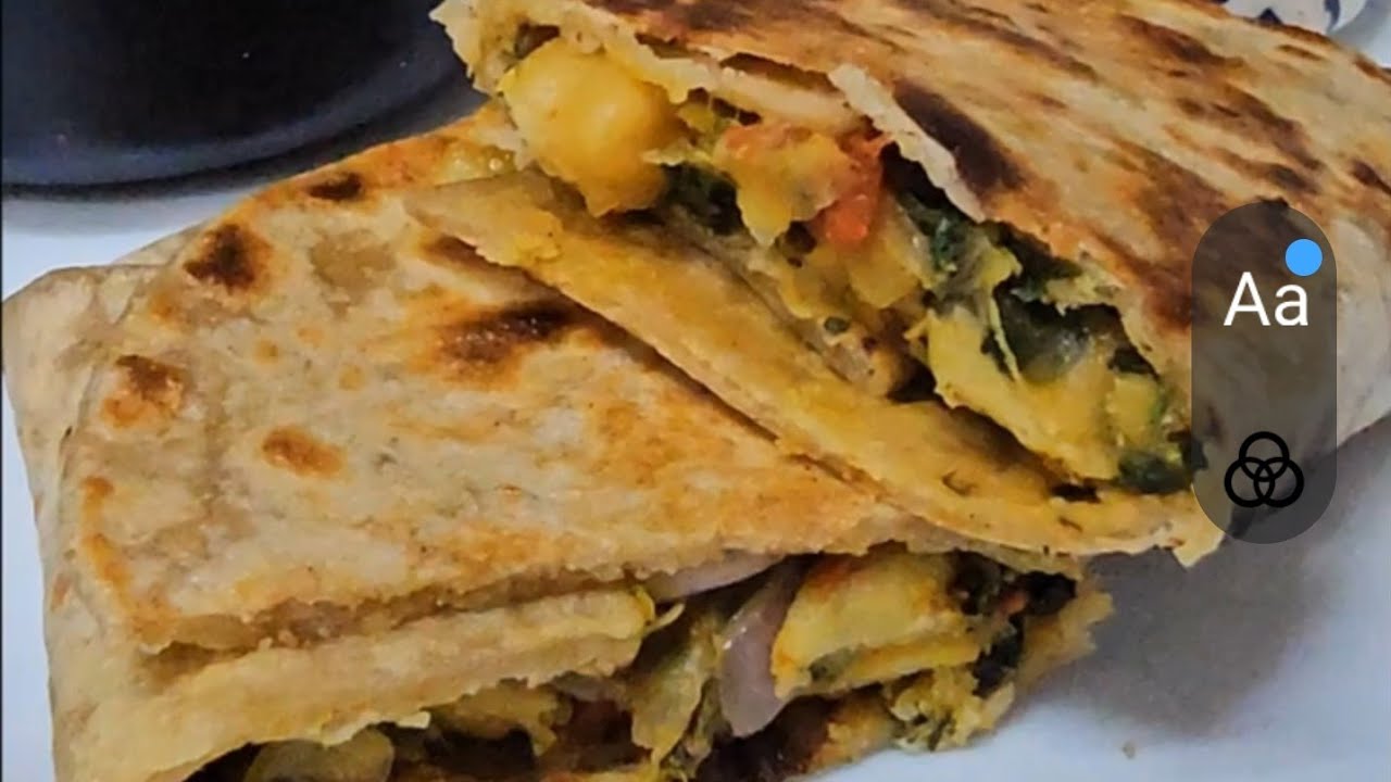 Spinach & Chole Wrap 