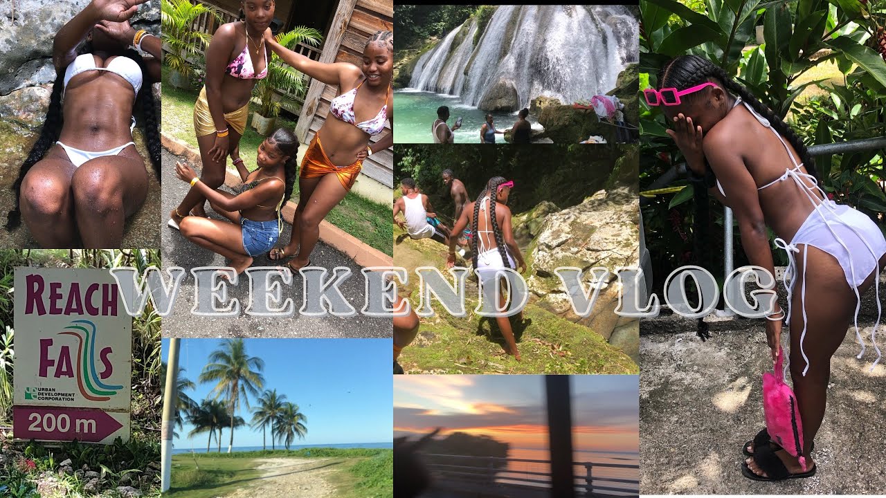 WEEKEND VLOG// Birthday Trip+ Party 🍾😂// Reach Falls+ Grwm🇯🇲❤️