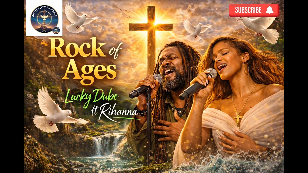 Lucky Dube ft Rihanna-Rock Of Ages ( official spirit flow worship reggae lyrics )