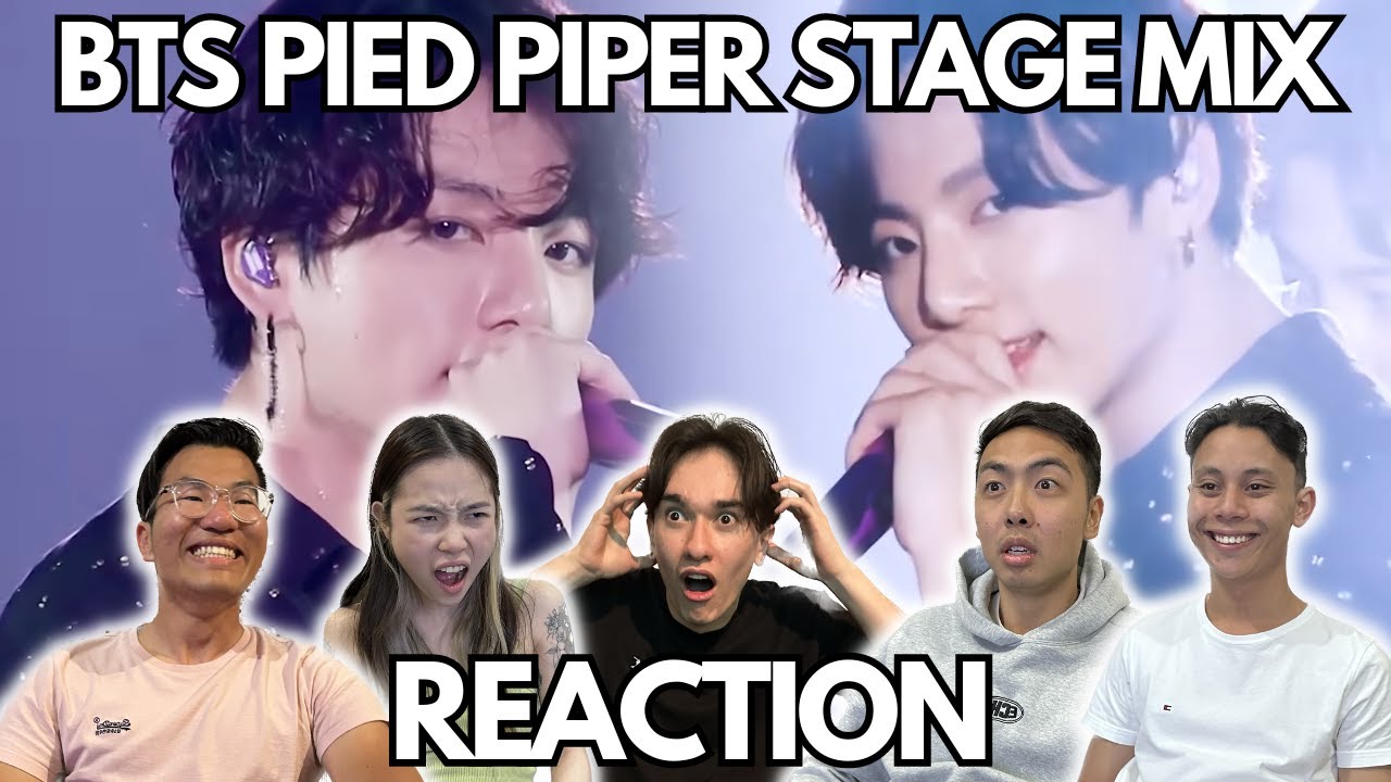 BTS PIED PIPER STAGE MIX REACTION!!