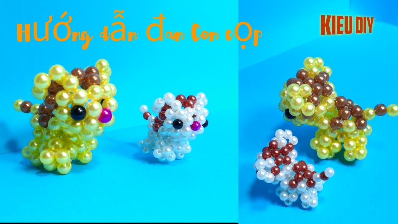 Tutorial beaded bead a tiger/hướng dẫn đan con cọp hạt cườm/튜토리얼 구슬 구슬 호랑이KIEU DIY