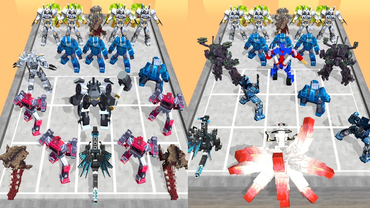 Max Level In Robot Merge Master - Merge Craft Robot Battle