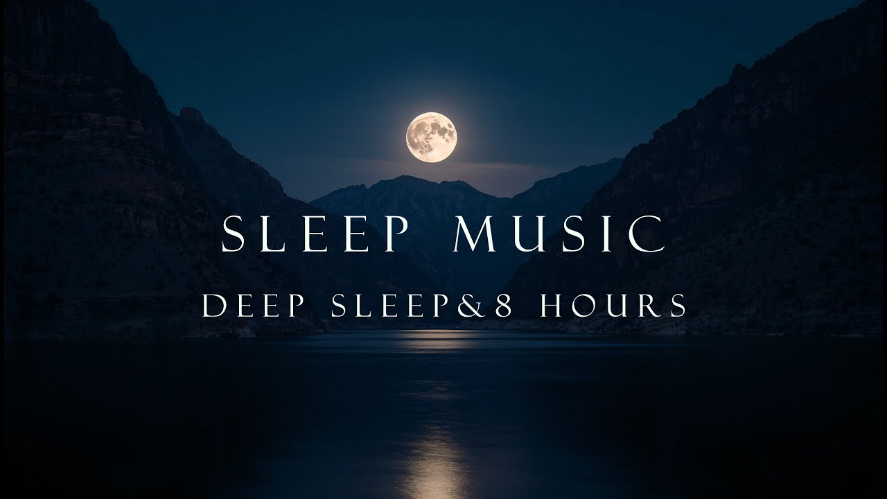 Sleep Music (8 Hours) | Midnight Rain & Moonlight 🌙🌧️ Deep Sleep All Night