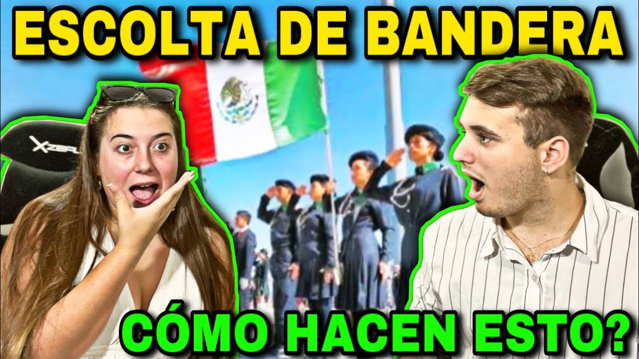 🇪🇸 REACCIÓN a ESCOLTA de BANDERA CBTIS 🇲🇽😱 **como hacen esto??**