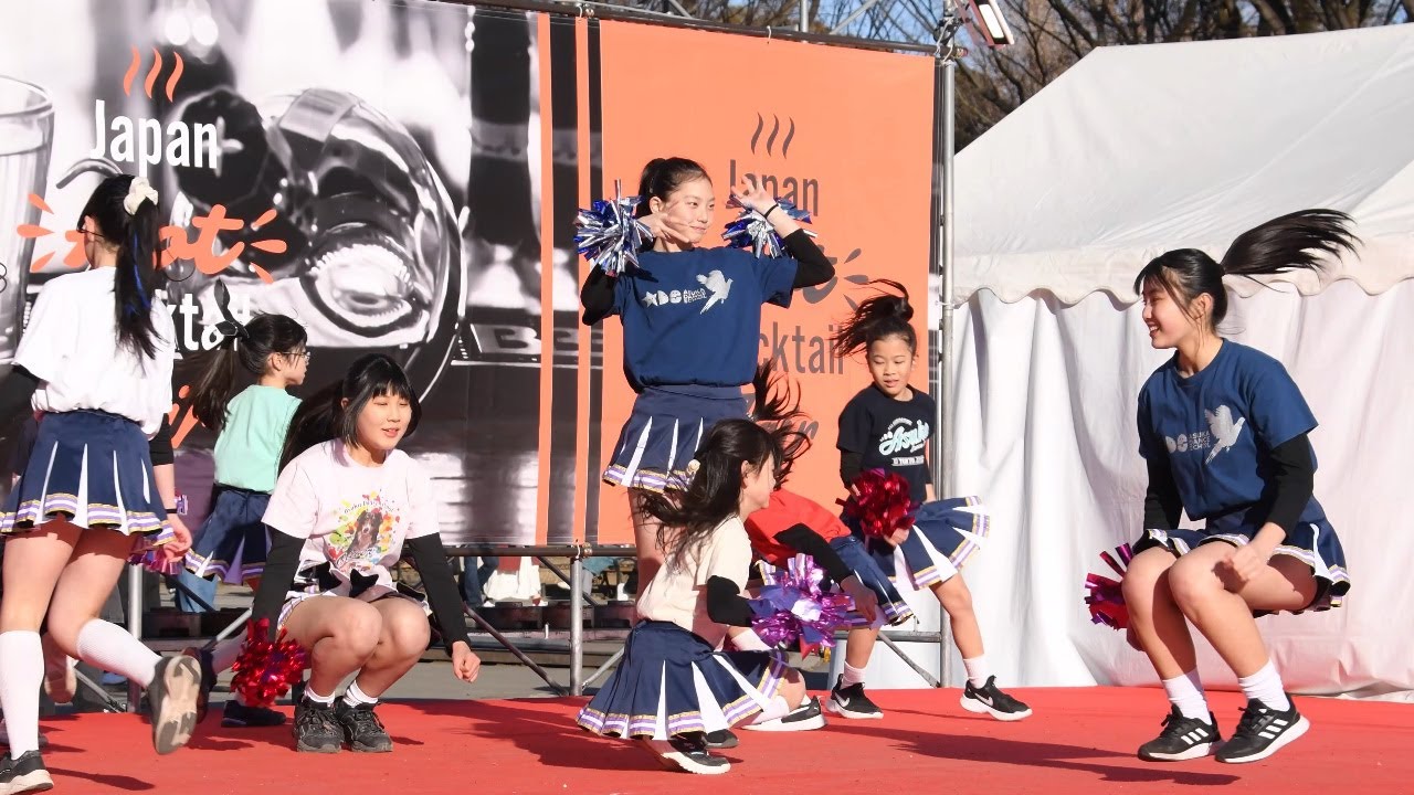 チアダンス　キッズダンス　飛鳥ダンススクール ＃06　Japan Hot Cocktail Fair 2025 上野公園　２月11日（火）建国記念日