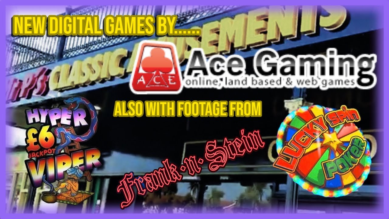 BRAND NEW - &pound;100 games from ACE! and a Really Grumpy Hyper Viper! - Fruit Machine action from Bognor