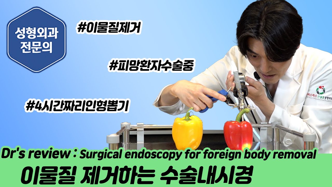 얼굴 이물질 제거하는 수술용 내시경