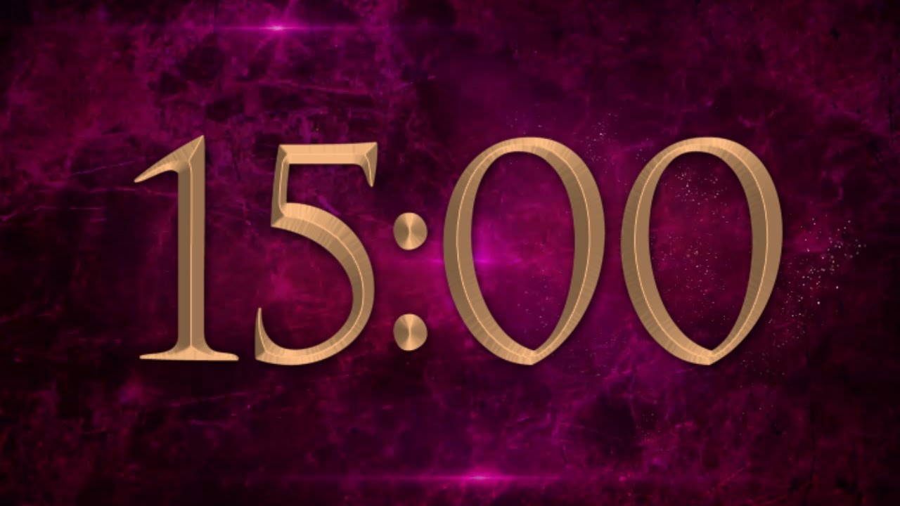 15 Min Countdown | Legendary Pink and Gold Fantasy Timer with Style