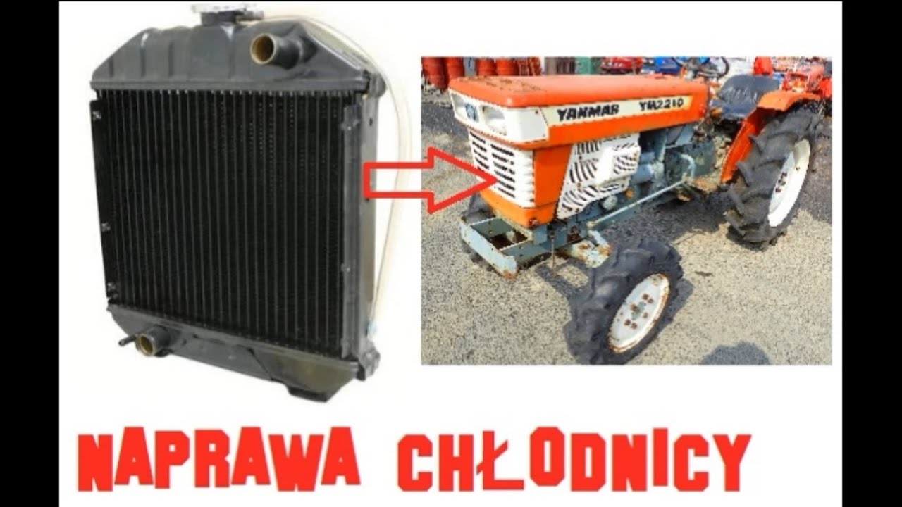 Yanmar YM2210D naprawa chłodnicy 
