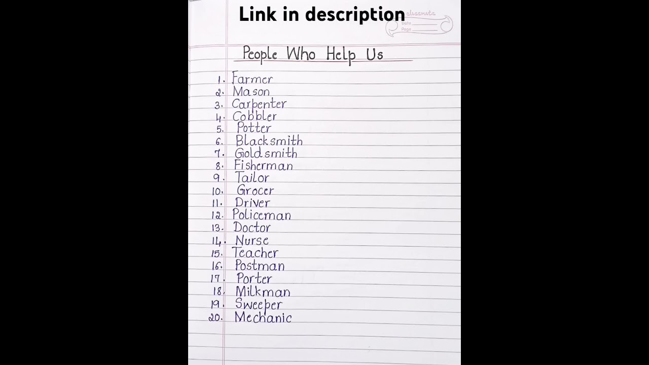 People who help Us