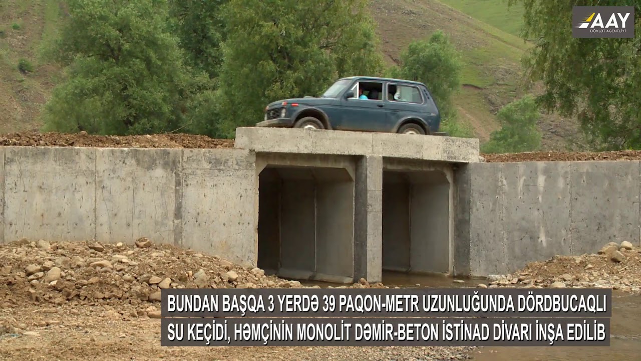 Gədəbəydə 23.5 km. uzunluğa malik İsalı-Zamanlı yolu yenidən qurulur