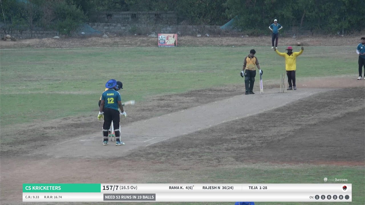 FINAL  MANIKONDA PRIENEIRE LEAGUE GREEN LIVING CRICKET CLUB vs CS KRICKETERS{PLATINUM CUP}