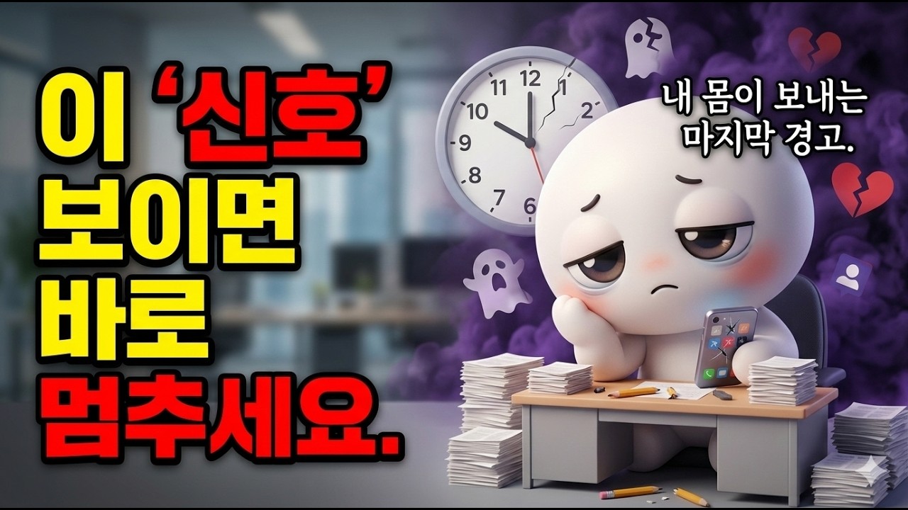 [심리] 번아웃직전에나타나는신호