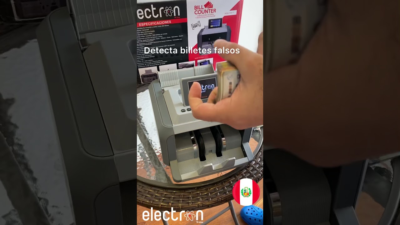 Contadora y valorizadora de billetes KB-117 - 2 CIS - detecta billetes falsos - marca electrón