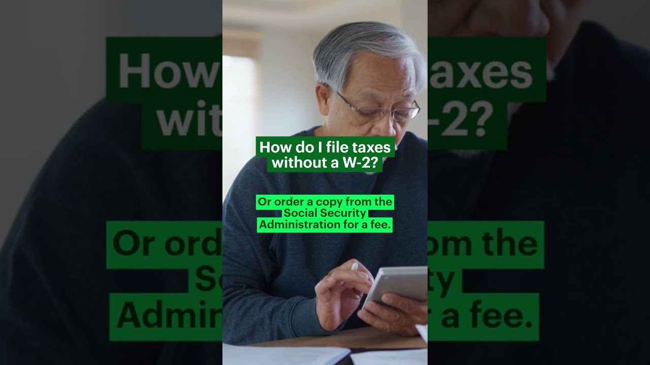 Lost your W-2? Don’t panic.
