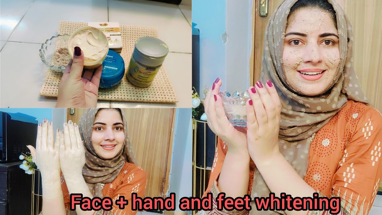 Hand and feet whitening / Step by step weekly hand and feet Whitening skin care