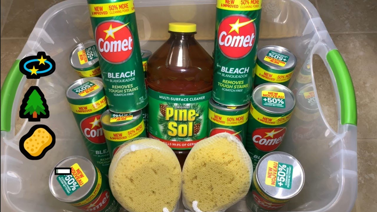 💫🌲🧽 ASMR 1 Gallon of PineSol & 12 Cans of Comet EPIC PASTE! | 800 Sub Special! 🧽🌲💫