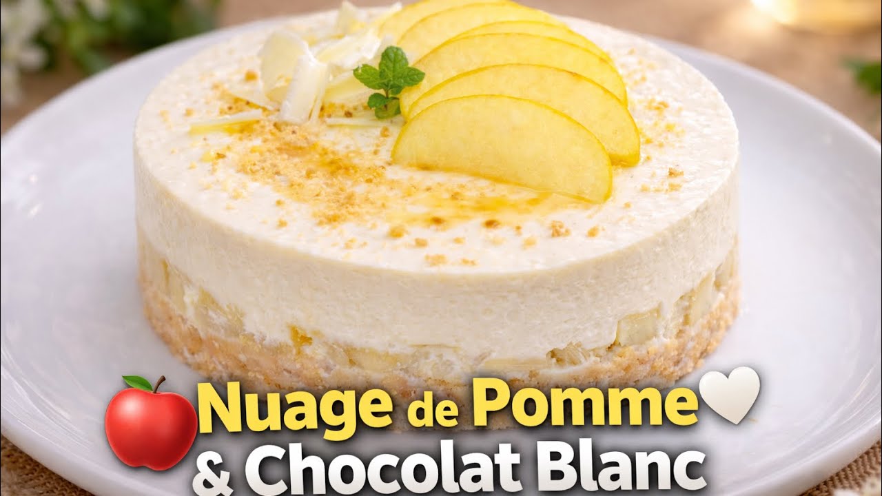 Nuage de Pomme & Chocolat Blanc 🍎 | Recette Signature Fondante et Unique