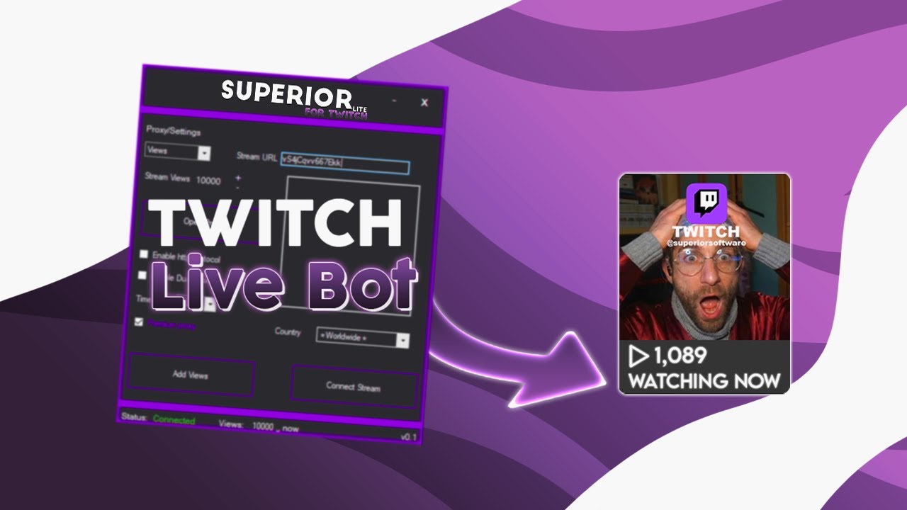 Twitch Live Viewers & Follows | SUPERIOR - Lite Launcher v0.0.3