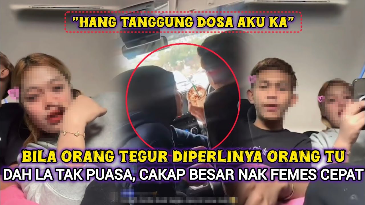 LAGI TULAR INDIVIDU BUAT LIVE TAK PUASA, MAKAN DAN MINUM DALAM KERETA