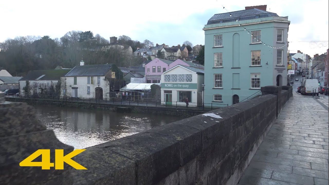 Haverfordwest Walk: Town Centre【4K】