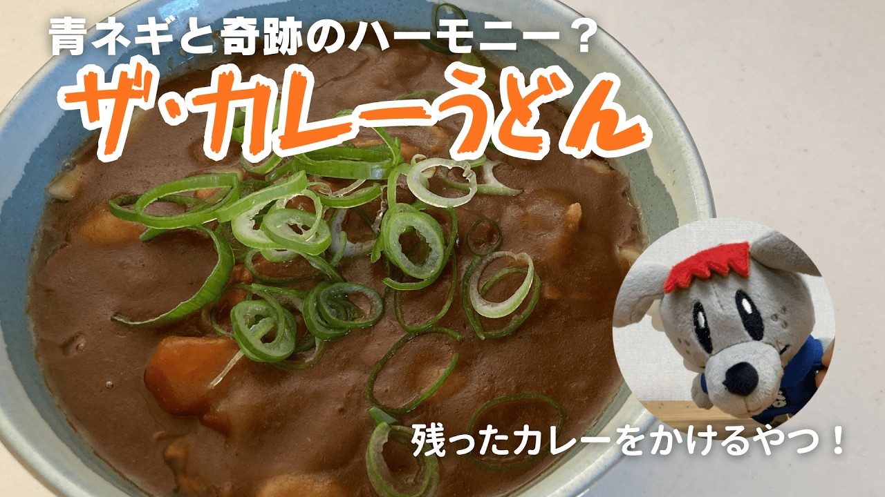 【今日の昼飯はこれ！】青ネギとの絶妙なコラボ！カレーうどん！肉・油揚げ・ネギの贅沢具材の大満足の極みの一杯　「009カレーうどん」
