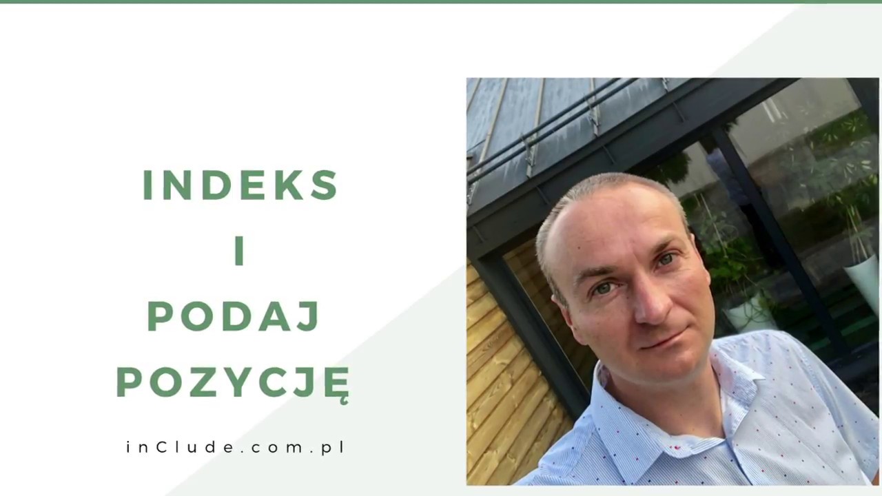 Excel. Jak wyszukiwać danych za pomocą funkcji Indeks i podaj.pozycję?