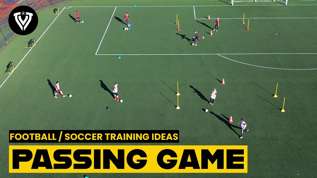 Fun Passing Drill: 2 Teams, 3 Variations, Who Scores First?