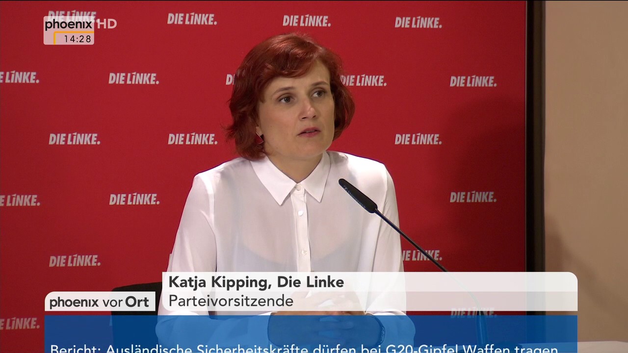 Pressekonferenz Die Linke: Katja Kipping zum SPD-Wahlprogramm am 26.06.17