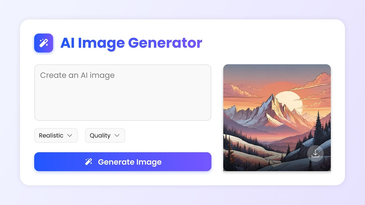 Build a Text to Image Generator Using HTML CSS & JavaScript | Free AI Image Generator API Tutorial