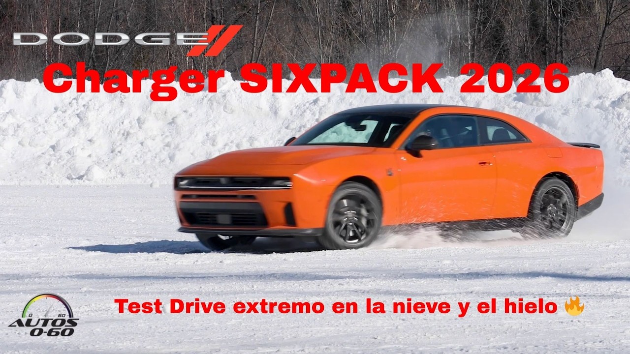 Dodge Charger SIXPACK 2026 en Nieve y Hielo ❄️🔥 | Prueba Extrema del R/T 420 HP y Scat Pack 550 HP.