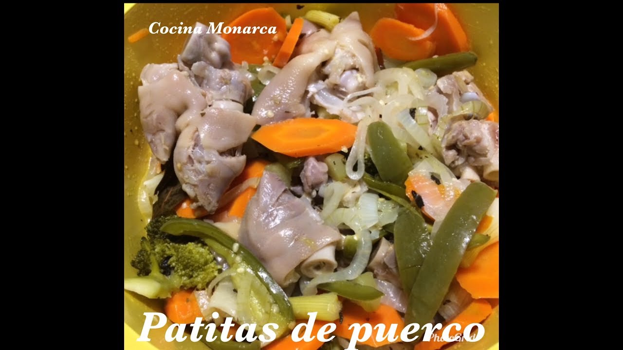 RIQUISIMA BOTANA DE PATITAS O MANITAS DE CERDO EN VINAGRE O ESCABECHE PARA TUS FIESTAS DE NAVIDAD
