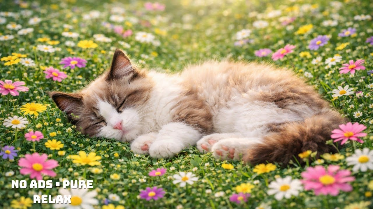 1 Hours Of Relaxing Music for Cats 😻 Soothing Music for Sleep, Stress Relief 🌙 Cat TV