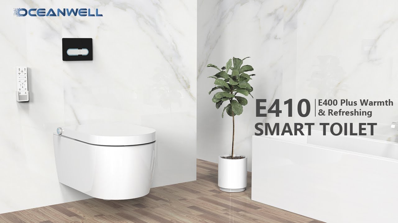 Oceanwell E410 Luxury Smart Toilet With Heated Seat, Calcium Remmoval