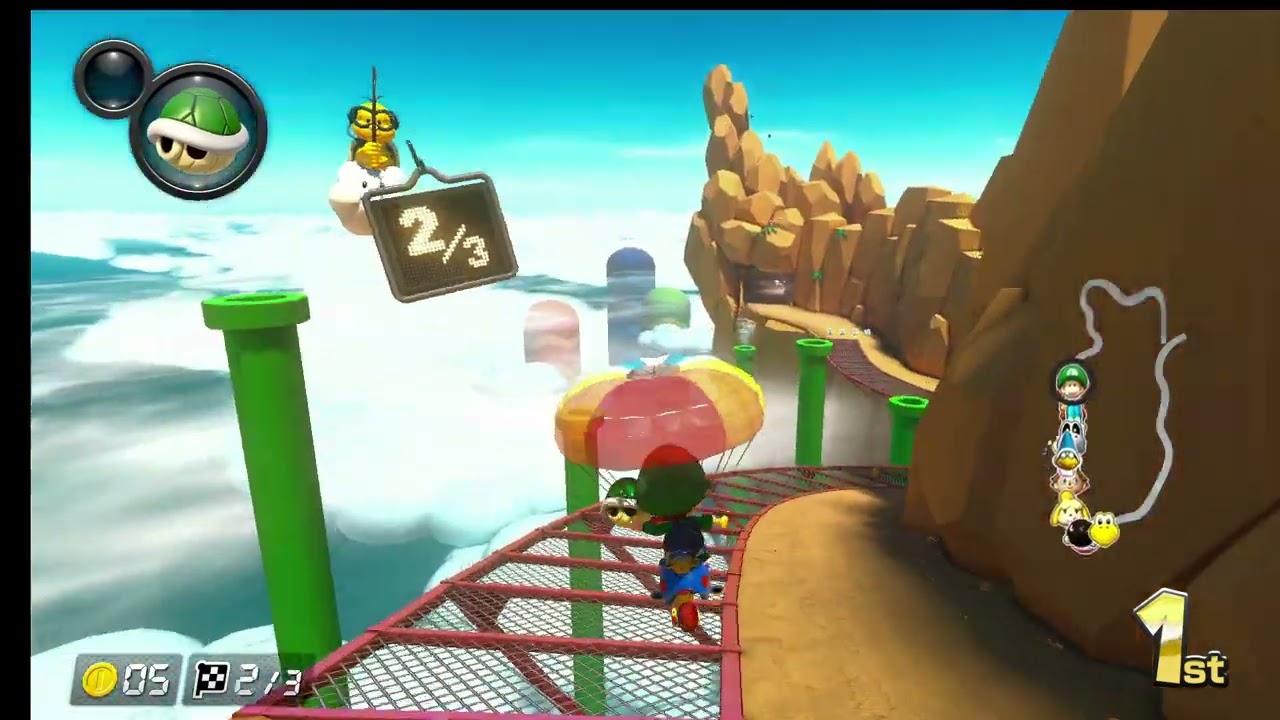 Baby Luigi DOMINATES Rock Cup in Mario Kart 8 Deluxe! | Mr. Scooty Build + NCS Music 🎵
