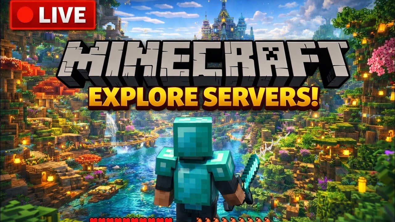 Minecraft Java + pocket gameplay explore world