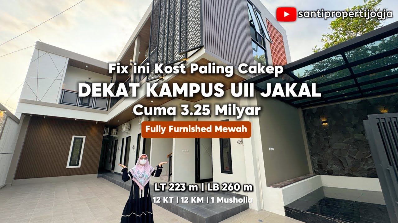 KOST DIJUAL JOGJA , Exclusive Hanya 300m Dari Jalan Kaliurang Km 12.5 Dekat Kampus UII Terpadu